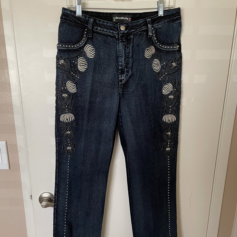 Brazil Roxy Jeans with embroidery size 10
